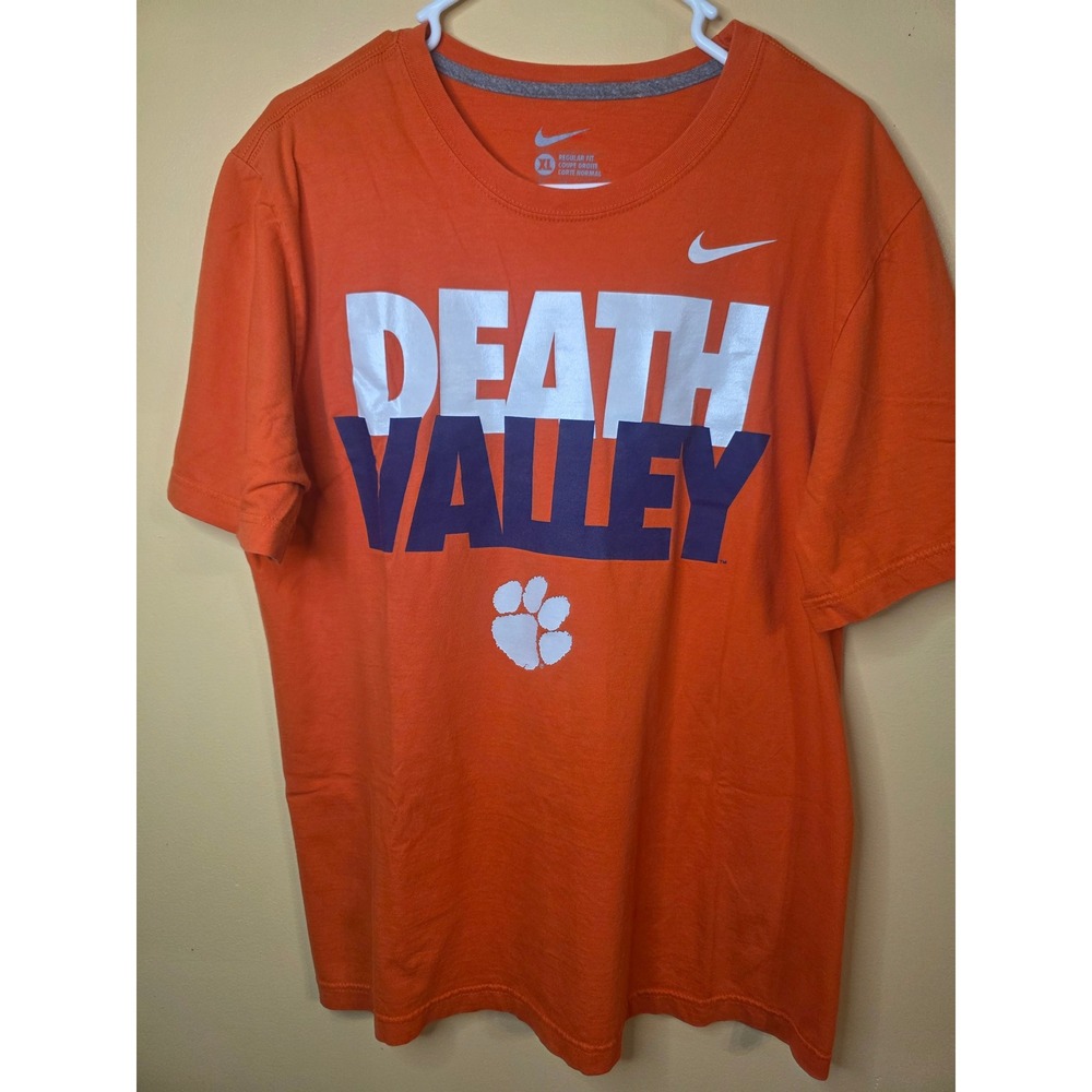 Nike Clemson Tigers Death Valley Orange Graphic T-Shirt Mens XL Regular Fit